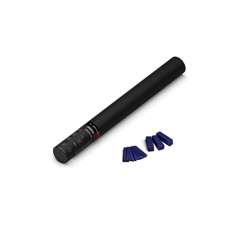 Handheld paper confetti cannon, 50 cm, dark blue