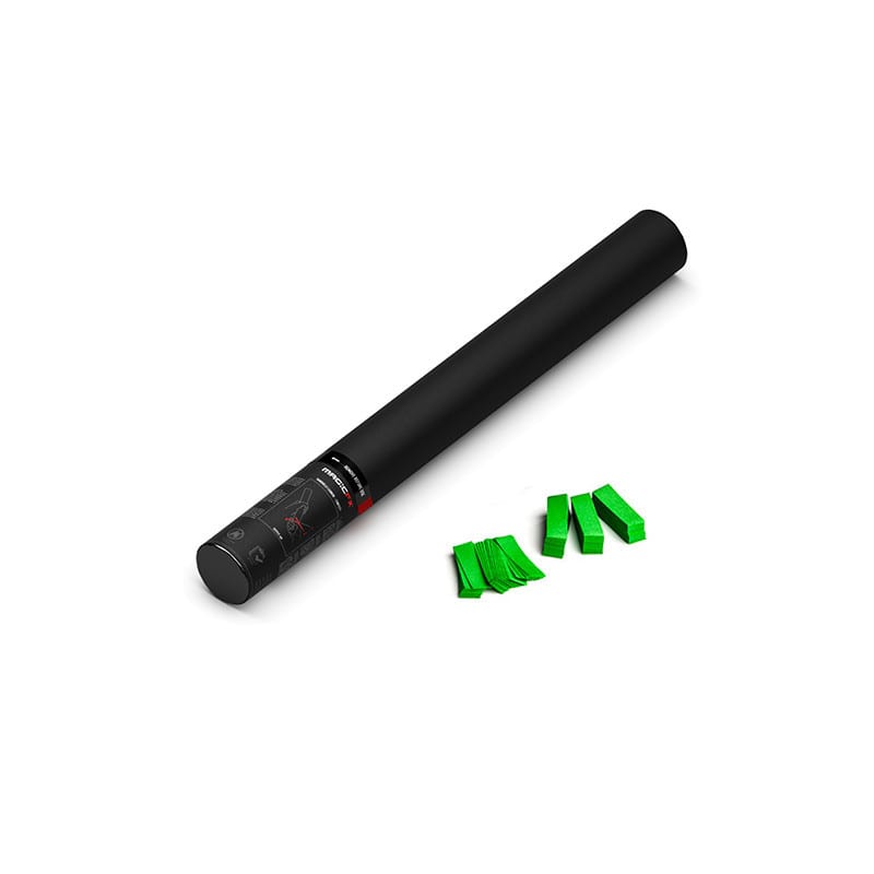 Handheld paper confetti cannon, 50 cm, light green