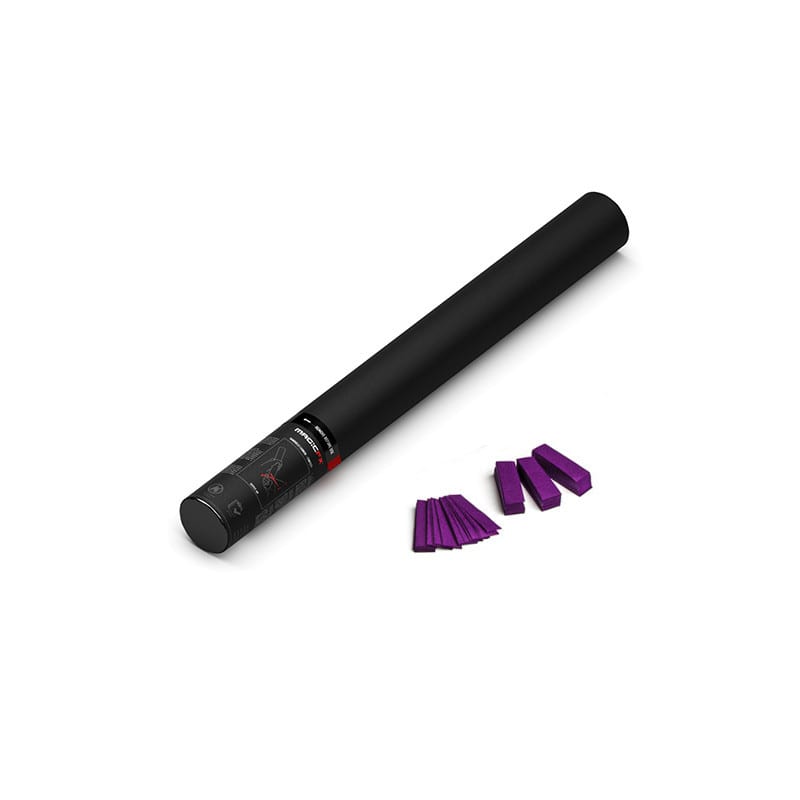 Handheld paper confetti cannon, 50 cm, purple