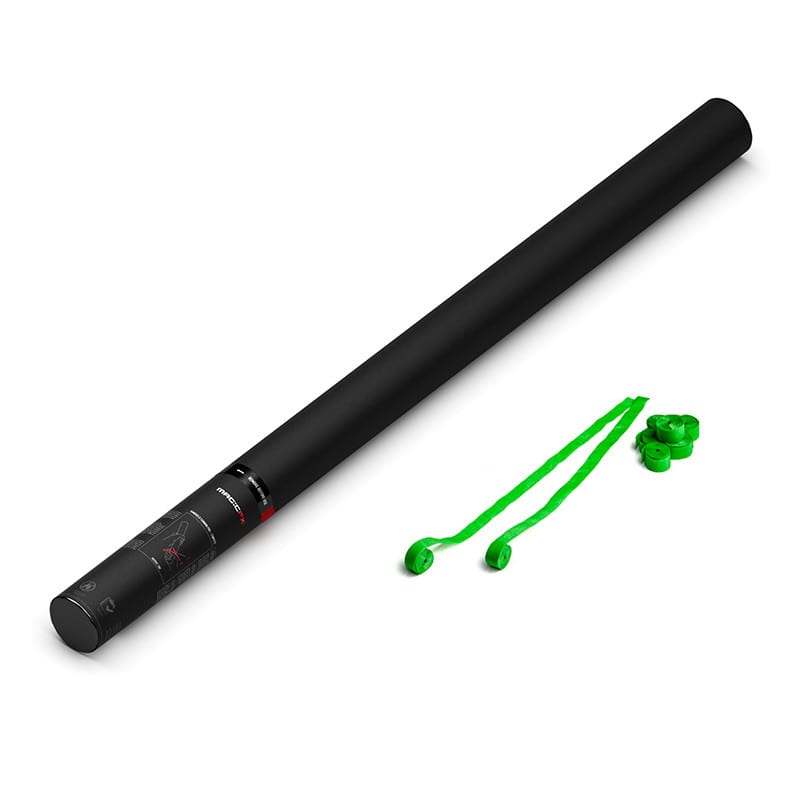Handheld paper streamer cannon, 80 cm, light green