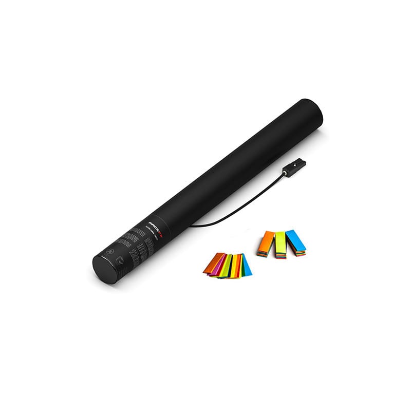 Electric paper confetti cannon, 50 cm, multicolour