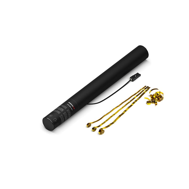Electric metallic streamer cannon, 50 cm, gold