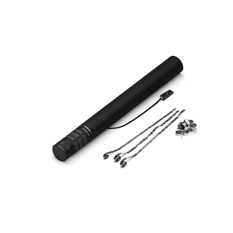 Electric metallic streamer cannon, 50 cm, silver