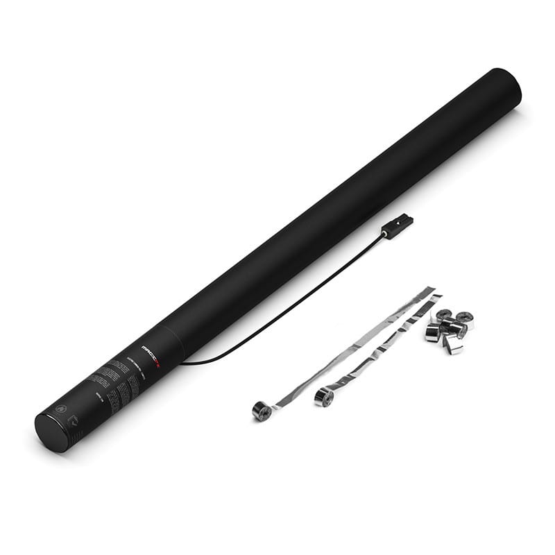Electric metallic streamer cannon, 80 cm, silver