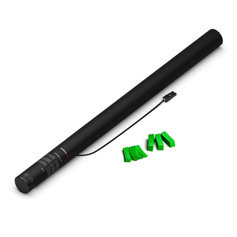 Electric paper confetti cannon, 80 cm, light green