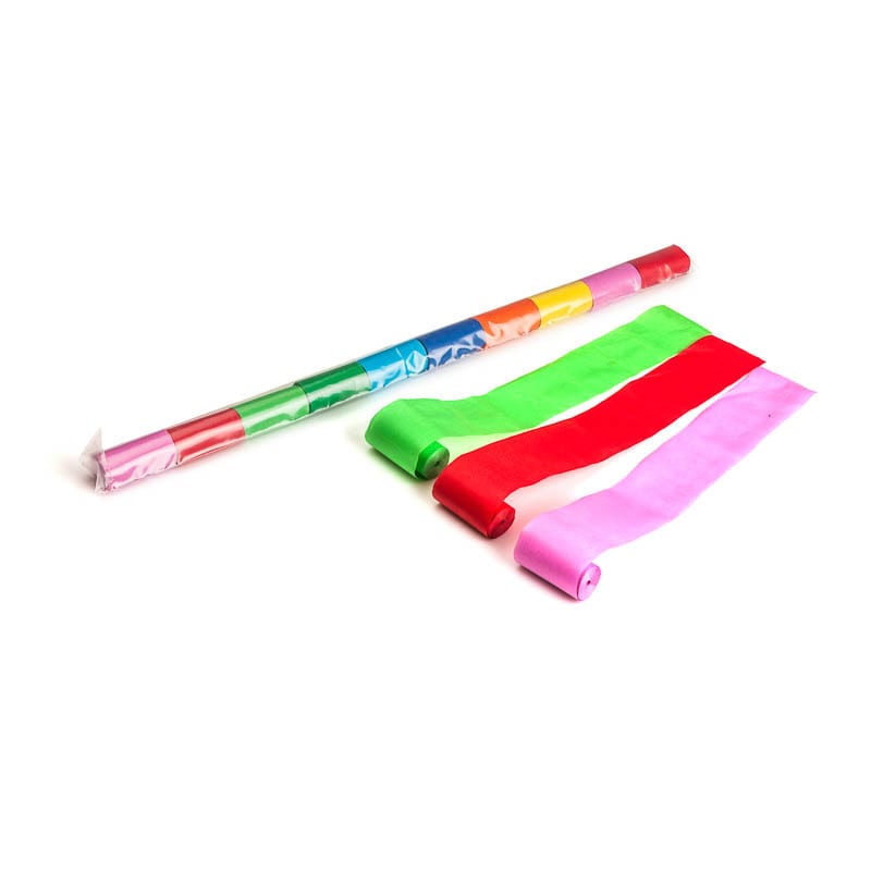 Paper streamers 10 m x 5 cm, multicolour