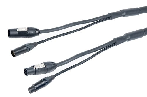 Hybrid cable - PowerCon True1 / DMX 5-pin, 15 m