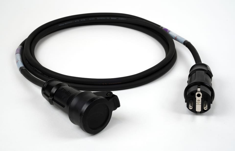 Schuko mains power cable, 3 m