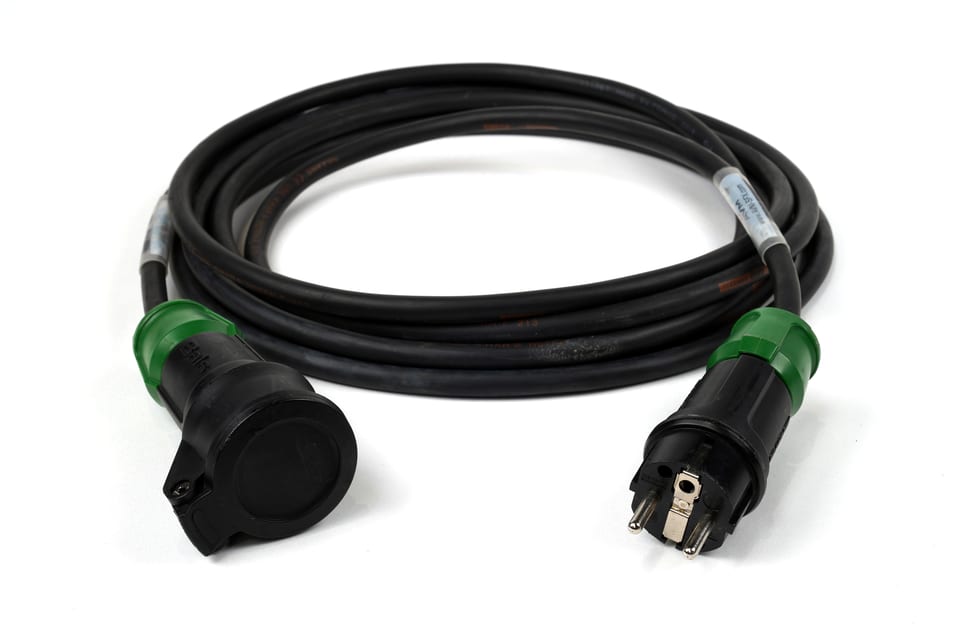 Schuko mains power cable, 5 m