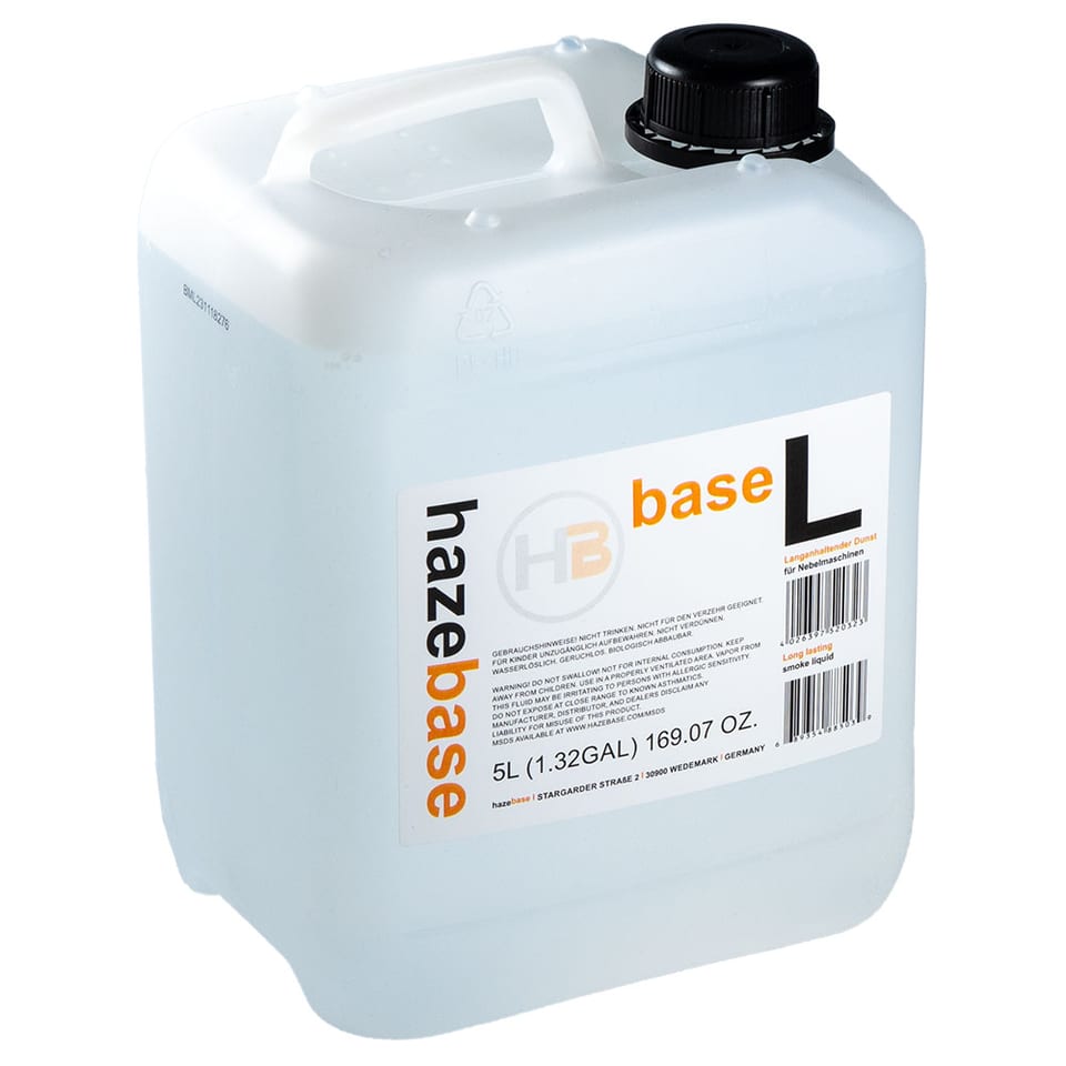 Hazebase base*L, long lasting dust for fog machines, 5 L