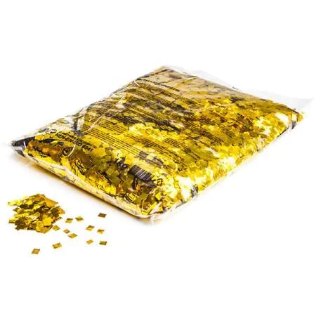 Pixie dust confetti 6 x 6 mm, gold, 1 kg