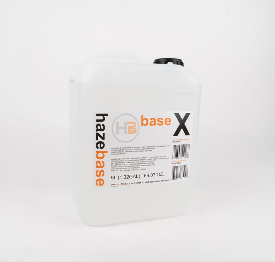 Hazebase base*X, extreme long lasting smoke liquid, 5 L