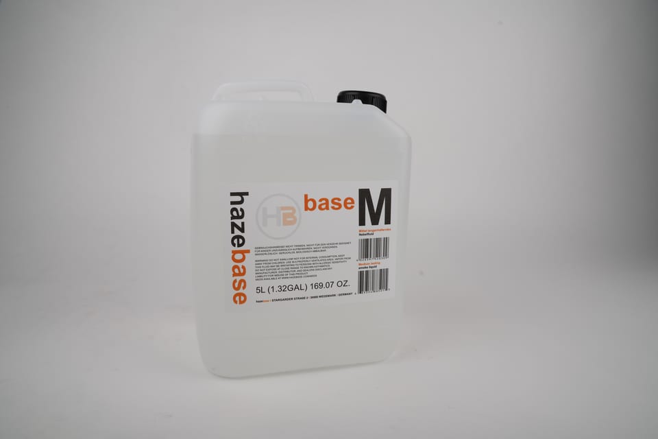 Hazebase base*M, medium long lasting smoke liquid, 5 L