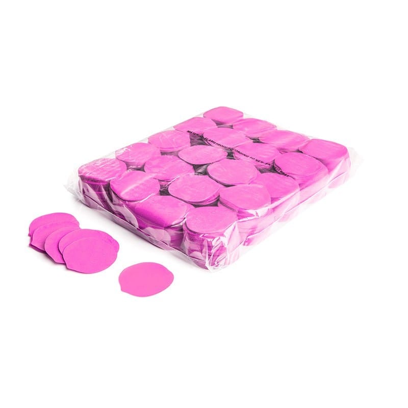 Slowfall paper confetti rose petals ∅ 55 mm, pink, 1 kg