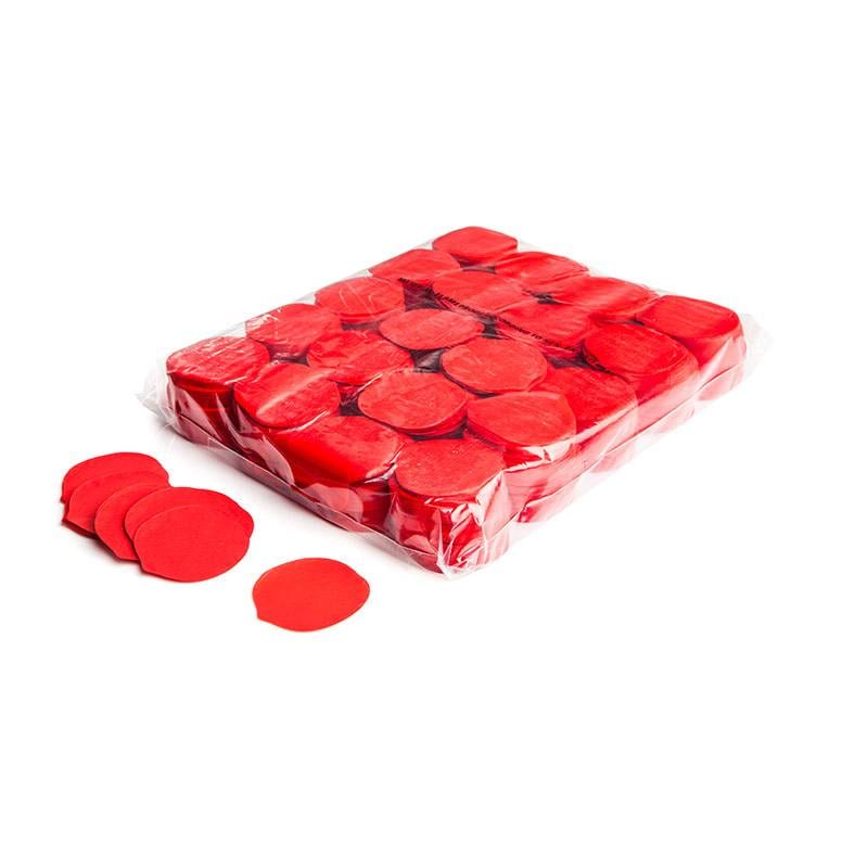 Slowfall paper confetti rose petals ∅ 55 mm, red, 1 kg