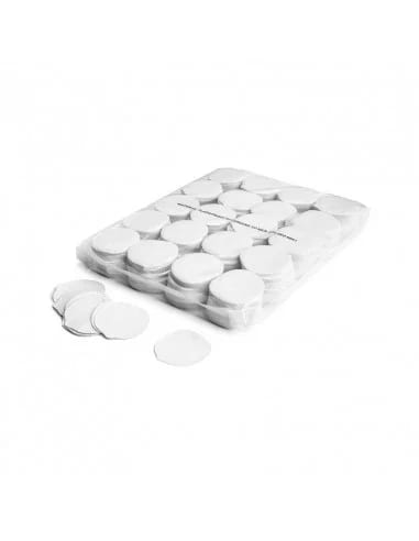 Slowfall paper confetti rose petals ∅ 55 mm, white, 1 kg
