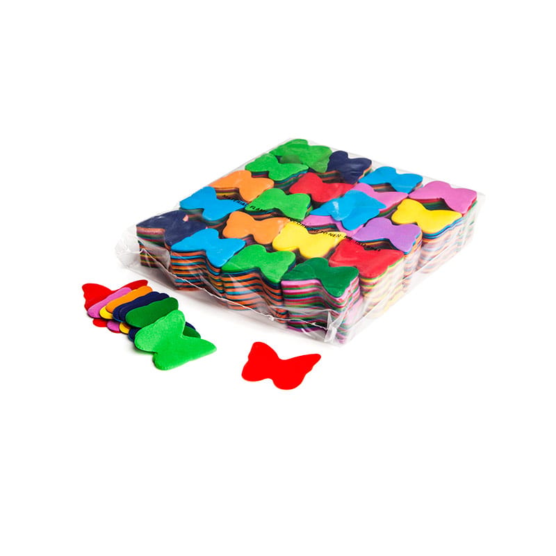 Slowfall paper confetti butterflies ∅ 55 mm, multicolour, 1 kg