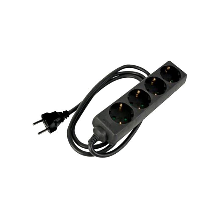 Schuko 4-way splitter (1 x schuko male -> 4 x schuko female)