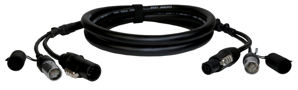 Hybrid cable - PowerCon True1 / CAT 5E, 5 m