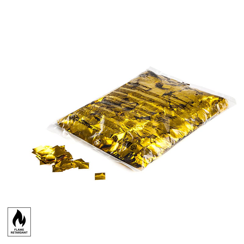 Slowfall metallic confetti squares 17 x 17 mm, gold, 1 kg