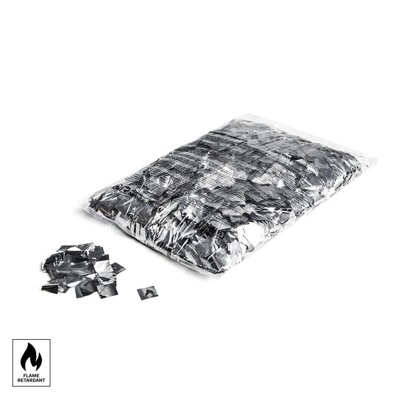 Slowfall metallic confetti squares 17 x 17 mm, silver, 1 kg