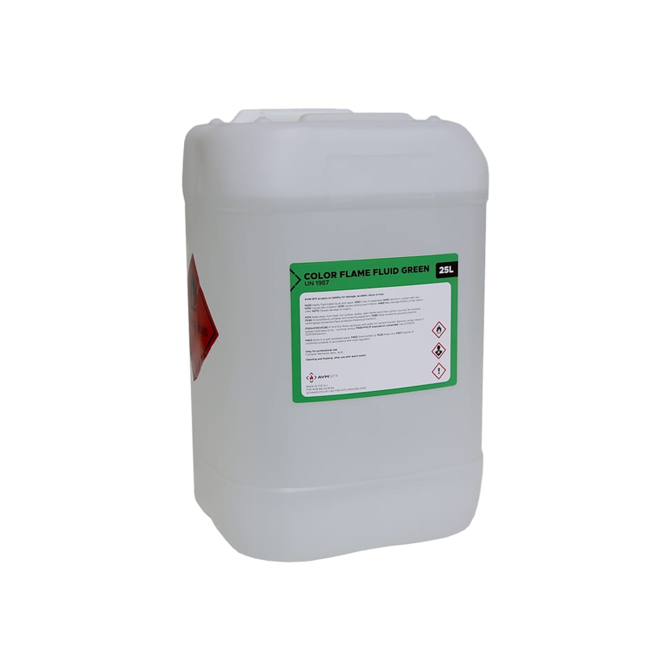 Hyred Color flame fluid, green, 25 L