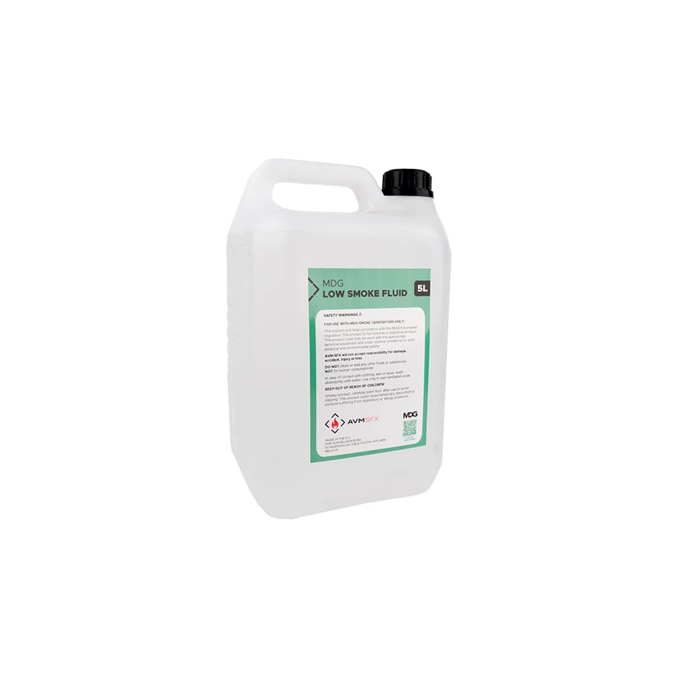 MDG Low smoke fluid (for Ice fog Q), 5 liter