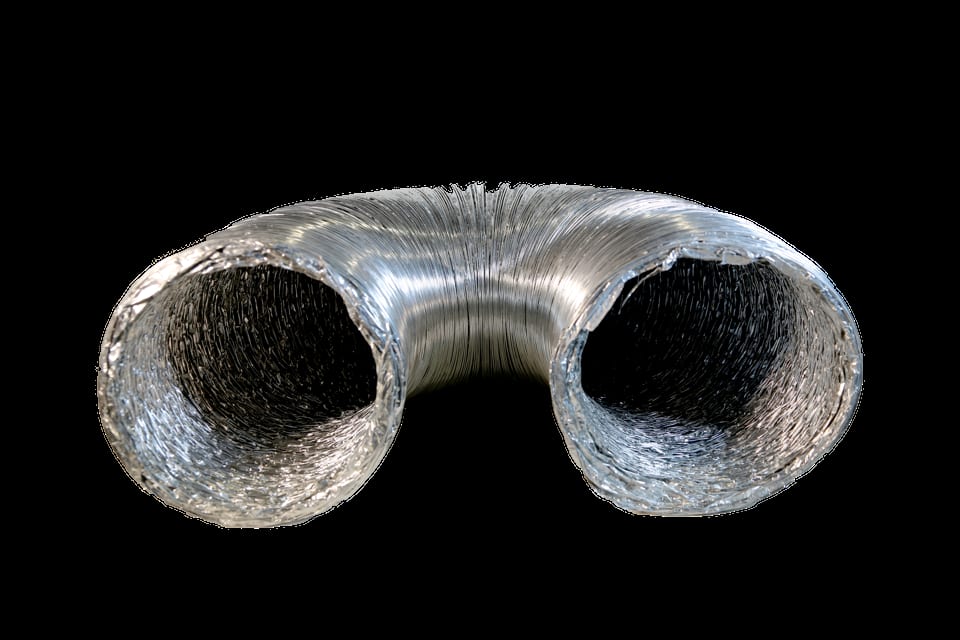 Hyred Low smoke flexible aluminium ducting, 250 mm, 10 m, silver
