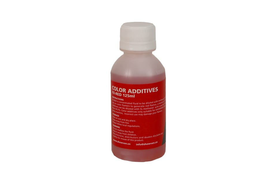 Showven color flame additive, 125 ml, red