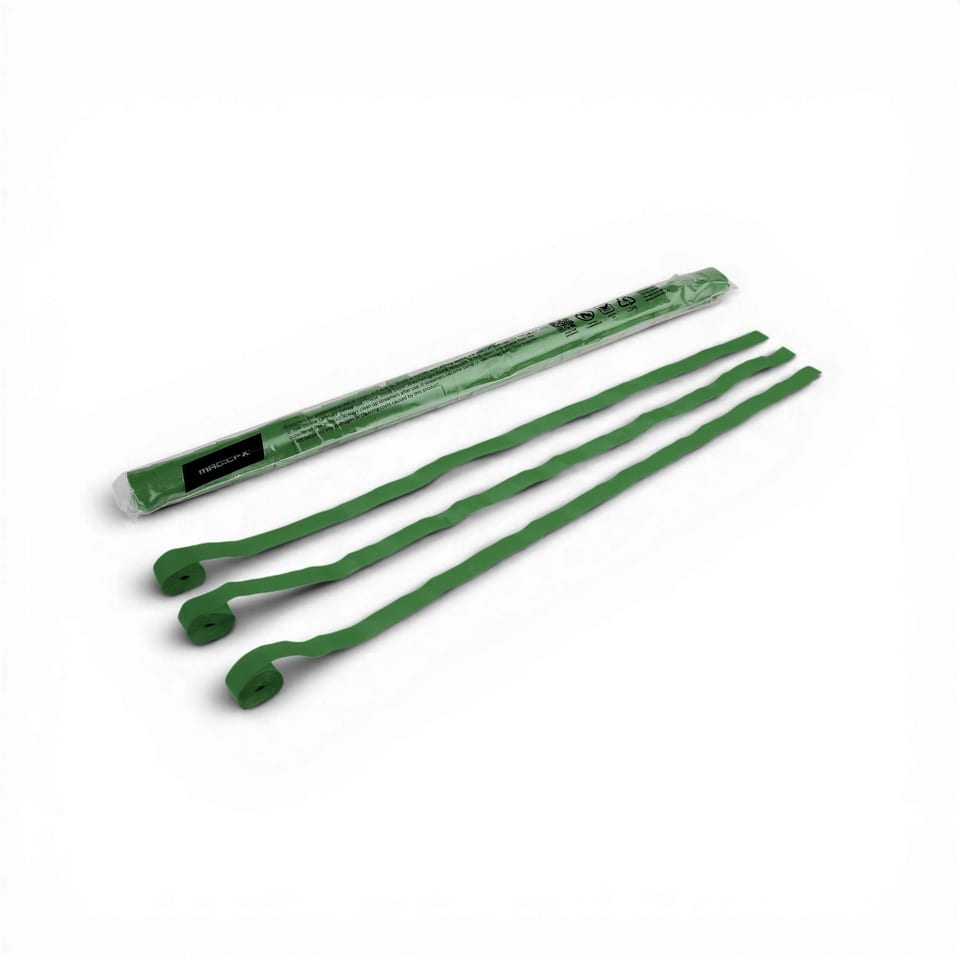 Streamers 10 m x 1,5 cm - Dark Green