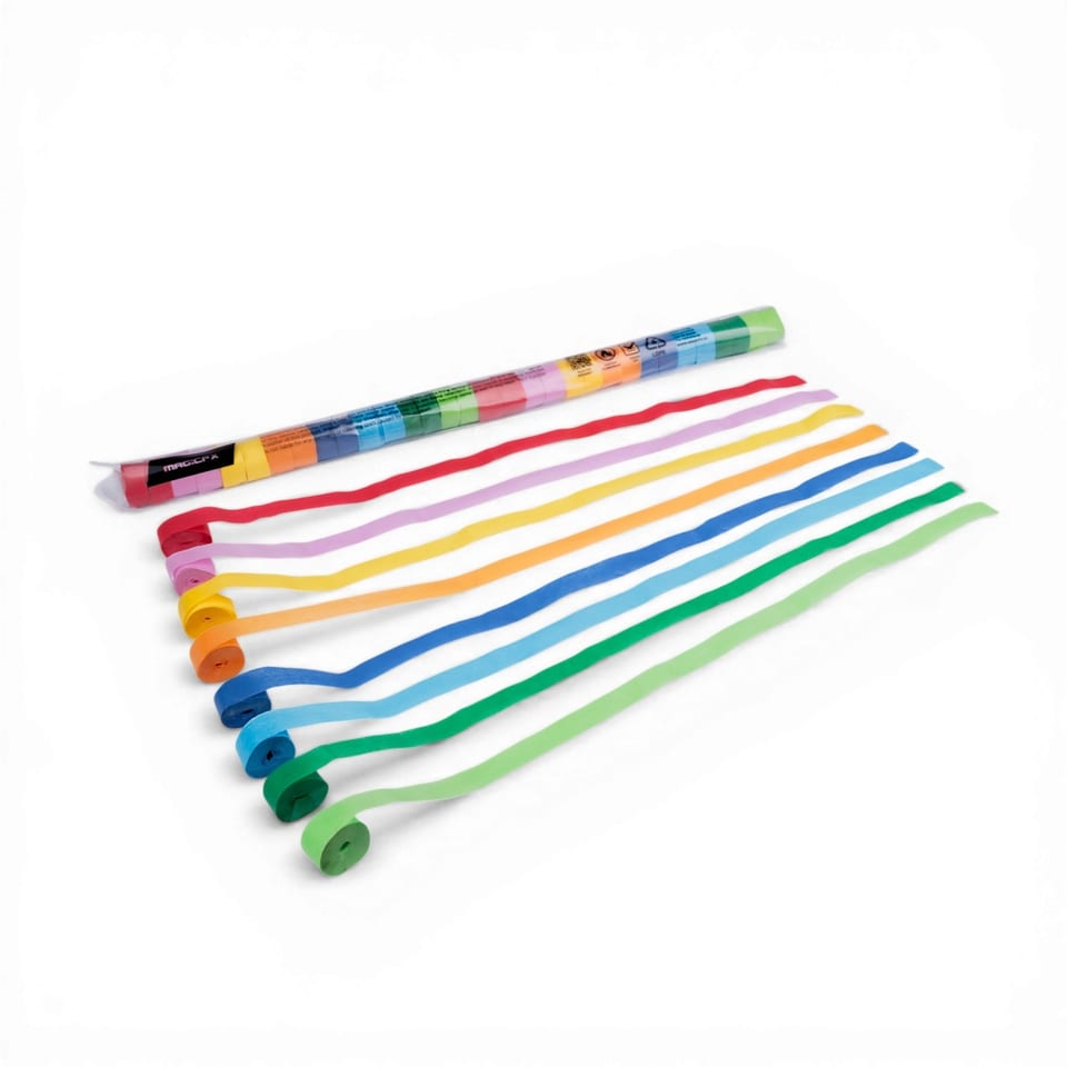 Streamers 10 m x 1,5 cm - Multicolour