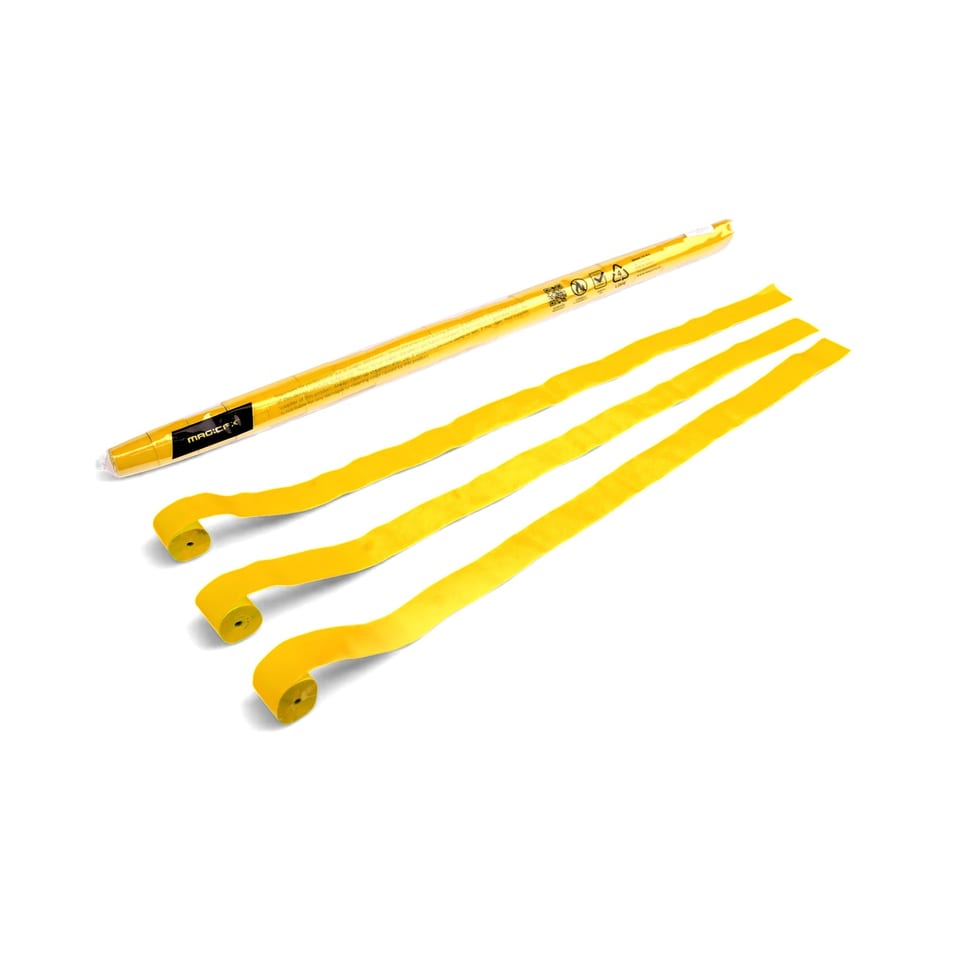 Streamers 10 m x 1,5 cm - Yellow