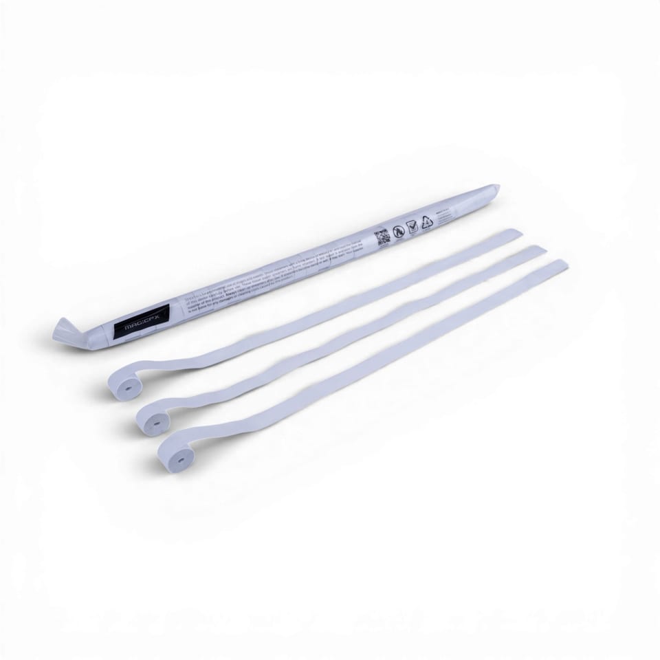 Streamers 10 m x 1,5 cm - White