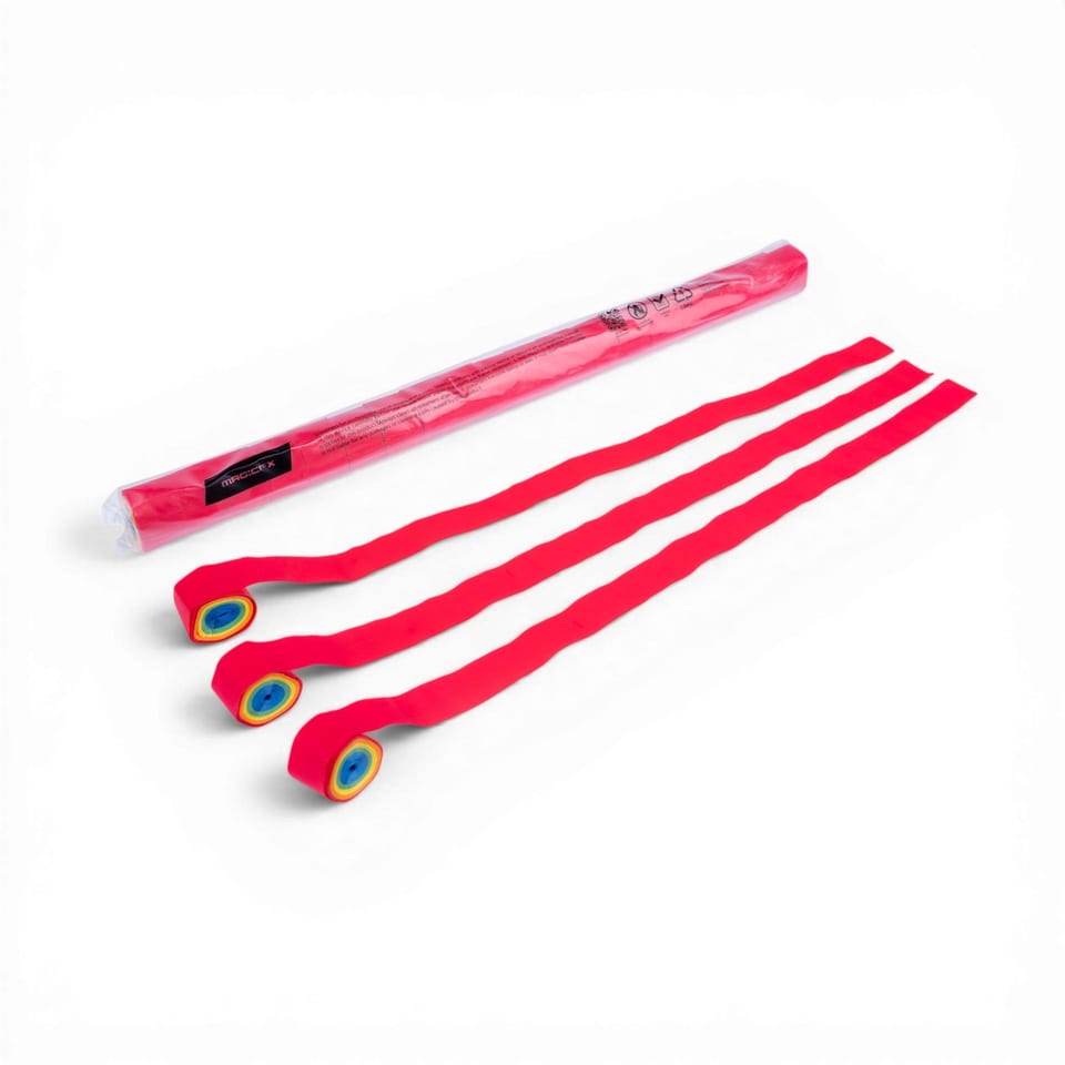 Streamers 10 m x 2.5 cm - Rainbow Colours