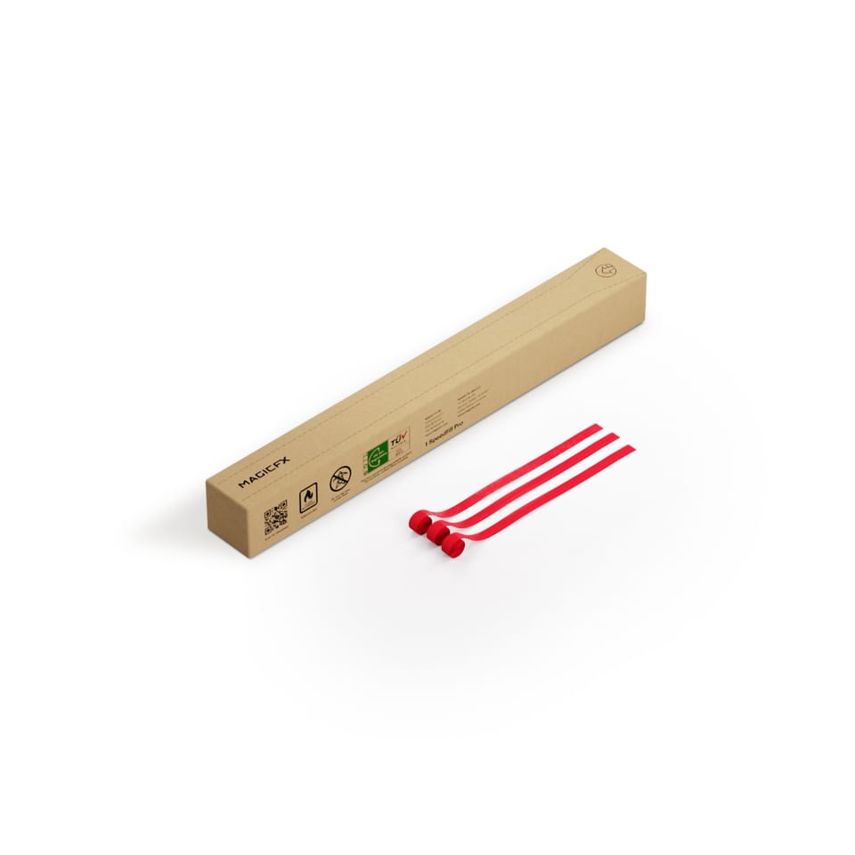 Speedfill Pro Streamers 5 m x 1.5 cm - Red