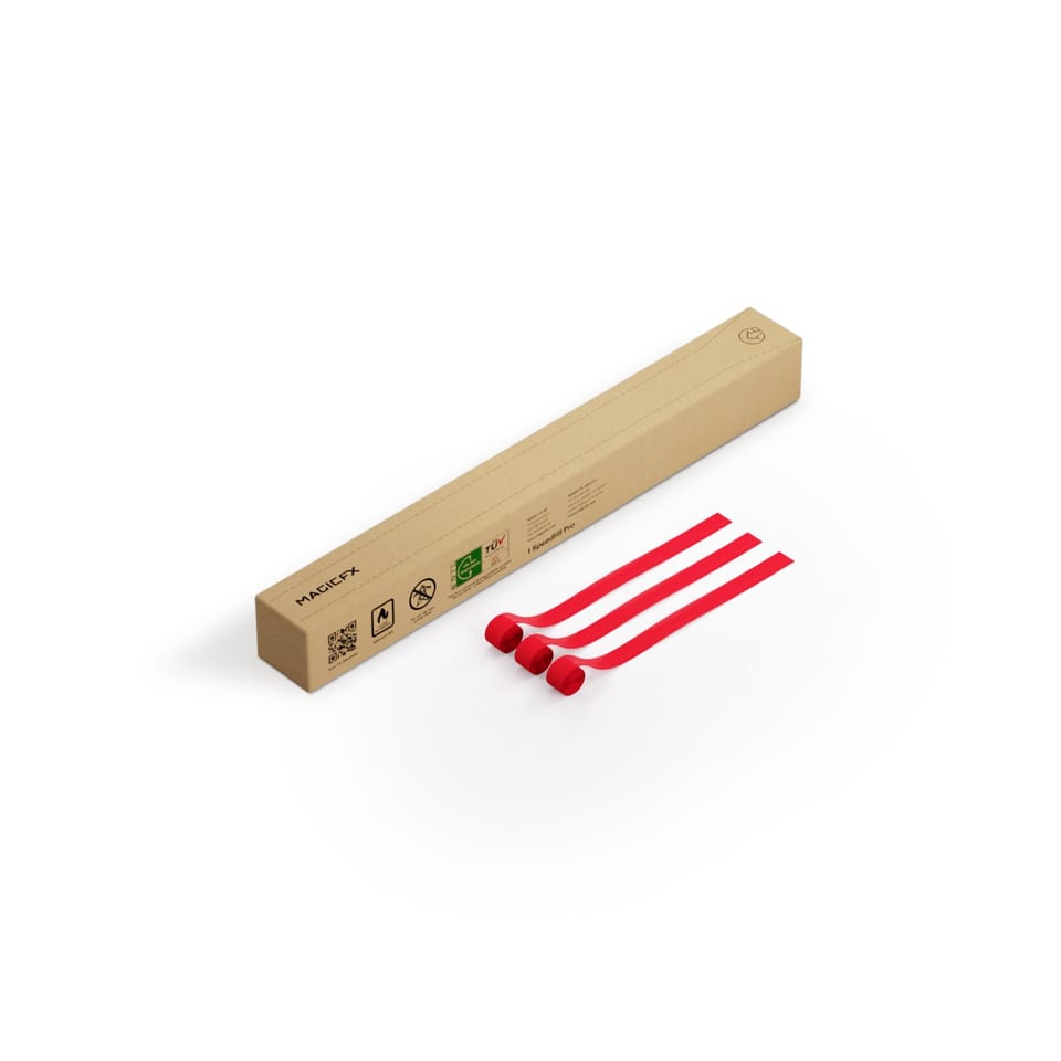 Speedfill Pro Streamers 10 m x 2.5 cm - Red