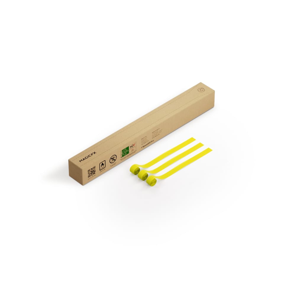 Speedfill Pro Streamers 10 m x 2.5 cm - Yellow