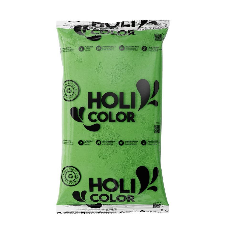 Holi powder, 1 Kg, green
