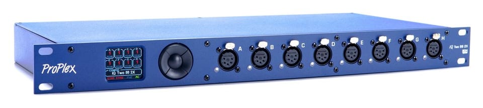ProPlex IQ Two 88 2x, Ethernet/DMX node, rackmount