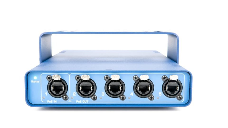 ProPlex SGBS PoE IP65 portable mini 6 1GB switch, 1x Quad