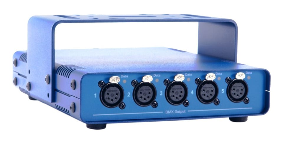 ProPlex opto-splitter mini DMX only, 1x5 in / 5x5 out