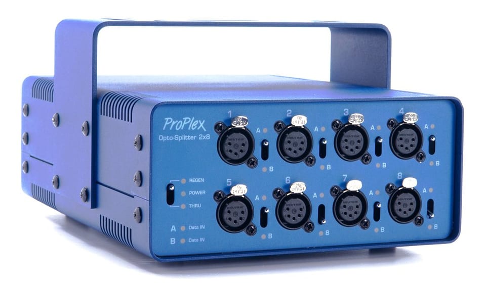 ProPlex opto-splitter 2x8 portable, 8x5