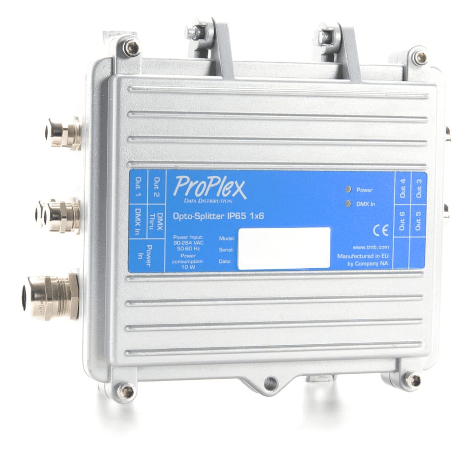 ProPlex opto-splitter IP65 architectural, 1x6 DMX