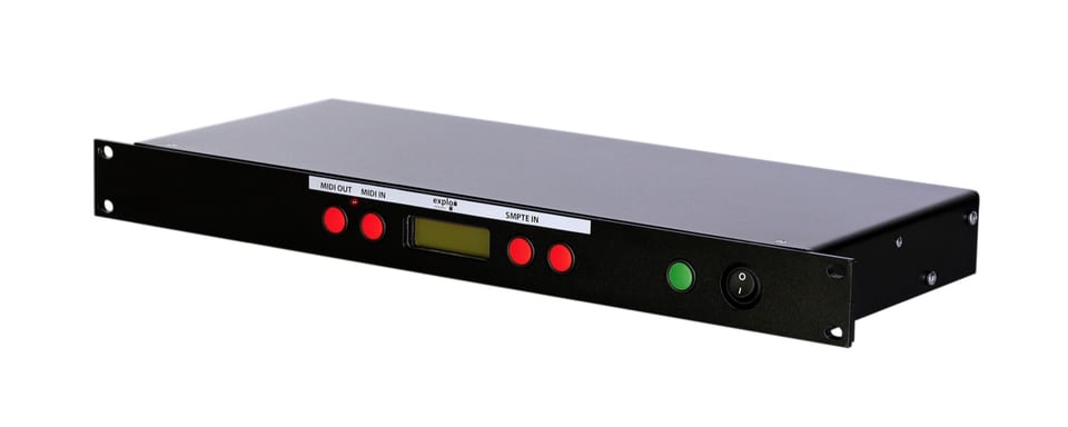 Explo SMPTE / MIDI TC modem, 19” version